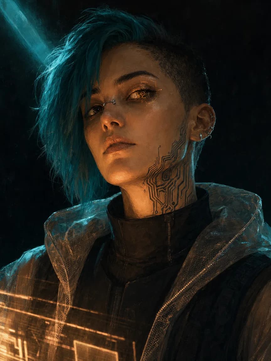 People: people cyberpunk character